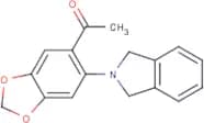 1-[6-(2,3-Dihydro-1H-isoindol-2-yl)-2H-1,3-benzodioxol-5-yl]ethan-1-one