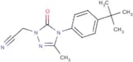 2-[4-(4-tert-Butylphenyl)-3-methyl-5-oxo-4,5-dihydro-1H-1,2,4-triazol-1-yl]acetonitrile