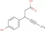 3-(4-Hydroxyphenyl)hex-4-ynoic acid