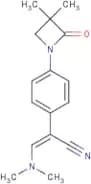 (2Z)-2-[4-(3,3-Dimethyl-2-oxoazetidin-1-yl)phenyl]-3-(dimethylamino)prop-2-enenitrile