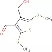 4-(Hydroxymethyl)-2,5-bis(methylthio)thiophene-3-carbaldehyde