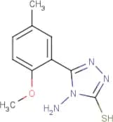 4-Amino-5-(2-methoxy-5-methyl-phenyl)-4H-[1,2,4]triazole-3-thiol