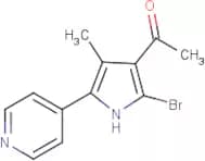 1-(2-Bromo-4-methyl-5-(pyridin-4-yl)-1H-pyrrol-3-yl)ethanone