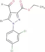 Ethyl 5-bromo-1-(2,4-dichlorophenyl)-4-formyl-1H-pyrazole-3-carboxylate