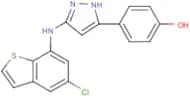 4-(3-(5-Chlorobenzo[b]thiophen-7-ylamino)-1H-pyrazol-5-yl)phenol