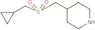 4-((Cyclopropylmethylsulfonyl)methyl)piperidine