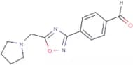 4-(5-((Pyrrolidin-1-yl)methyl)-1,2,4-oxadiazol-3-yl)benzaldehyde
