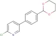 5-(4-(1,3-Dioxan-2-yl)phenyl)-2-chloropyridine