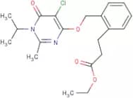 Ethyl 3-(2-((5-chloro-1,6-dihydro-1-isopropyl-2-mEthyl-6-oxopyrimidin-4-yloxy)mEthyl)phenyl)propan…