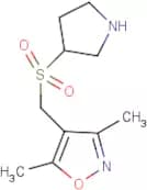 3,5-Dimethyl-4-((pyrrolidin-3-ylsulfonyl)methyl)isoxazole