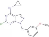 1-(3-Methoxybenzyl)-6-chloro-n-cyclopropyl-1H-pyrazolo[3,4-d]pyrimidin-4-amine
