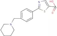 2-(4-((Piperidin-1-yl)methyl)phenyl)thiazole-5-carboxylic acid