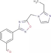3-(5-((2-Ethyl-1H-imidazol-1-yl)mEthyl)-1,2,4-oxadiazol-3-yl)benzaldehyde