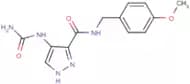 1-(3-(4-Methoxybenzylcarbamoyl)-1H-pyrazol-4-yl)urea