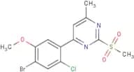 4-(4-Bromo-2-chloro-5-methoxyphenyl)-6-methyl-2-(methylsulfonyl)pyrimidine