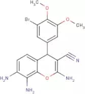2,7,8-Triamino-4-(3-bromo-4,5-dimethoxyphenyl)-4H-chromene-3-carbonitrile