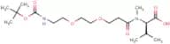 2-({3-[2-(2-tert-Butoxycarbonylamino-ethoxy)-ethoxy]-propionyl}-methyl-amino)-3-methyl-butyric acid