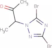3-(3,5-Dibromo-1H-1,2,4-triazol-1-yl)butan-2-one