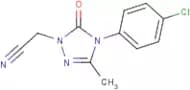 2-[4-(4-Chlorophenyl)-3-methyl-5-oxo-4,5-dihydro-1H-1,2,4-triazol-1-yl]acetonitrile