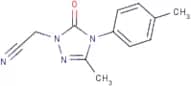 2-[3-Methyl-4-(4-methylphenyl)-5-oxo-4,5-dihydro-1H-1,2,4-triazol-1-yl]acetonitrile