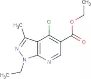 Ethyl 4-chloro-1-ethyl-3-methyl-1H-pyrazolo[3,4-b]pyridine-5-carboxylate