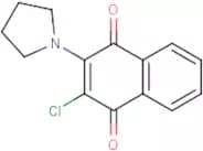 2-Chloro-3-(pyrrolidin-1-yl)-1,4-dihydronaphthalene-1,4-dione