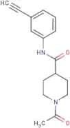 1-Acetyl-N-(3-ethynylphenyl)piperidine-4-carboxamide