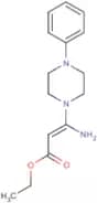 Ethyl (2E)-3-amino-3-(4-phenylpiperazin-1-yl)prop-2-enoate