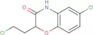 6-Chloro-2-(2-chloroethyl)-3,4-dihydro-2H-1,4-benzoxazin-3-one