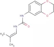 1-(2,3-Dihydro-1,4-benzodioxin-6-yl)-3-(2-methylprop-1-en-1-yl)urea