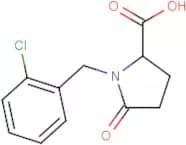 1-[(2-Chlorophenyl)methyl]-5-oxopyrrolidine-2-carboxylic acid