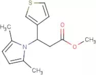 Methyl 3-(2,5-dimethyl-1H-pyrrol-1-yl)-3-(thiophen-3-yl)propanoate