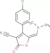 (5E)-4-(4-Chlorophenyl)-5-[(dimethylamino)methylidene]-2-oxo-2,5-dihydrofuran-3-carbonitrile