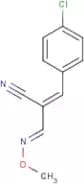 (2Z)-3-(4-Chlorophenyl)-2-[(1E)-(methoxyimino)methyl]prop-2-enenitrile