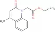 Ethyl 2-(4-methyl-2-oxo-1,2-dihydroquinolin-1-yl)acetate