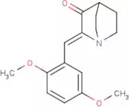 (2Z)-2-[(2,5-Dimethoxyphenyl)methylidene]-1-azabicyclo[2.2.2]octan-3-one
