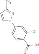2-Chloro-4-(3-methyl-1H-pyrazol-1-yl)benzoic acid