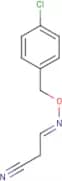 (3E)-3-{[(4-Chlorophenyl)methoxy]imino}propanenitrile