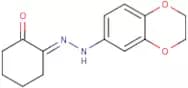 (2E)-2-[2-(2,3-Dihydro-1,4-benzodioxin-6-yl)hydrazin-1-ylidene]cyclohexan-1-one