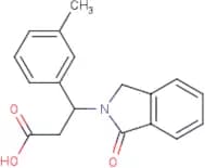 3-(3-Methylphenyl)-3-(1-oxo-2,3-dihydro-1H-isoindol-2-yl)propanoic acid