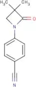 4-(3,3-Dimethyl-2-oxoazetidin-1-yl)benzonitrile