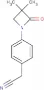 2-[4-(3,3-Dimethyl-2-oxoazetidin-1-yl)phenyl]acetonitrile