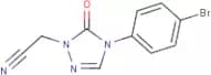 2-[4-(4-Bromophenyl)-5-oxo-4,5-dihydro-1H-1,2,4-triazol-1-yl]acetonitrile