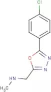 {[5-(4-Chlorophenyl)-1,3,4-oxadiazol-2-yl]methyl}(methyl)amine