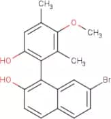 7-Bromo-1-(6-hydroxy-3-methoxy-2,4-dimethylphenyl)naphthalen-2-ol