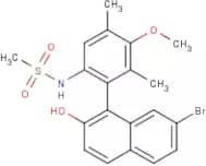 1-(6-(Methylsulfonamido)-3-methoxy-2,4-dimethylphenyl)-7-bromonaphthalen-2-ol