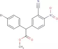 Methyl 2-(3-cyano-4-nitrophenyl)-2-(4-bromophenyl)acetate