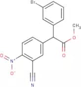 Methyl 2-(3-cyano-4-nitrophenyl)-2-(3-bromophenyl)acetate