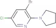 3-Bromo-5-chloro-2-pyrrolidinopyridine