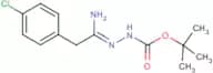 N'-[1-Amino-2-(4-chlorophenyl)ethylidene]hydrazinecarboxylic acid tert-butyl ester